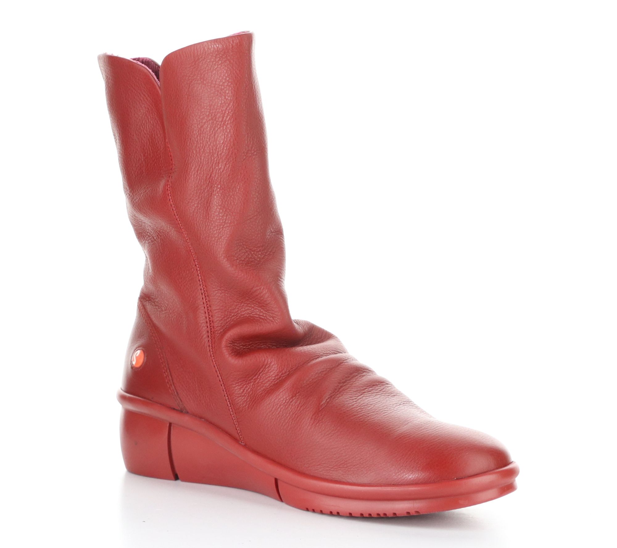 Softino'S Smooth Leather Side Zip  Boot  - Rott809Sof