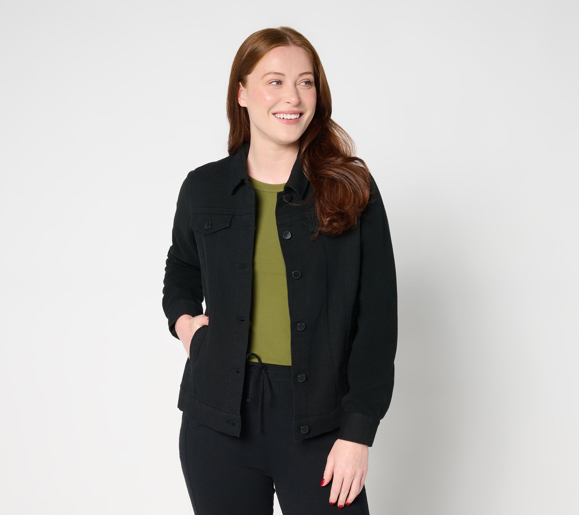 "As Is" Belle by Kim Gravel Twill & Fleece Jacket
