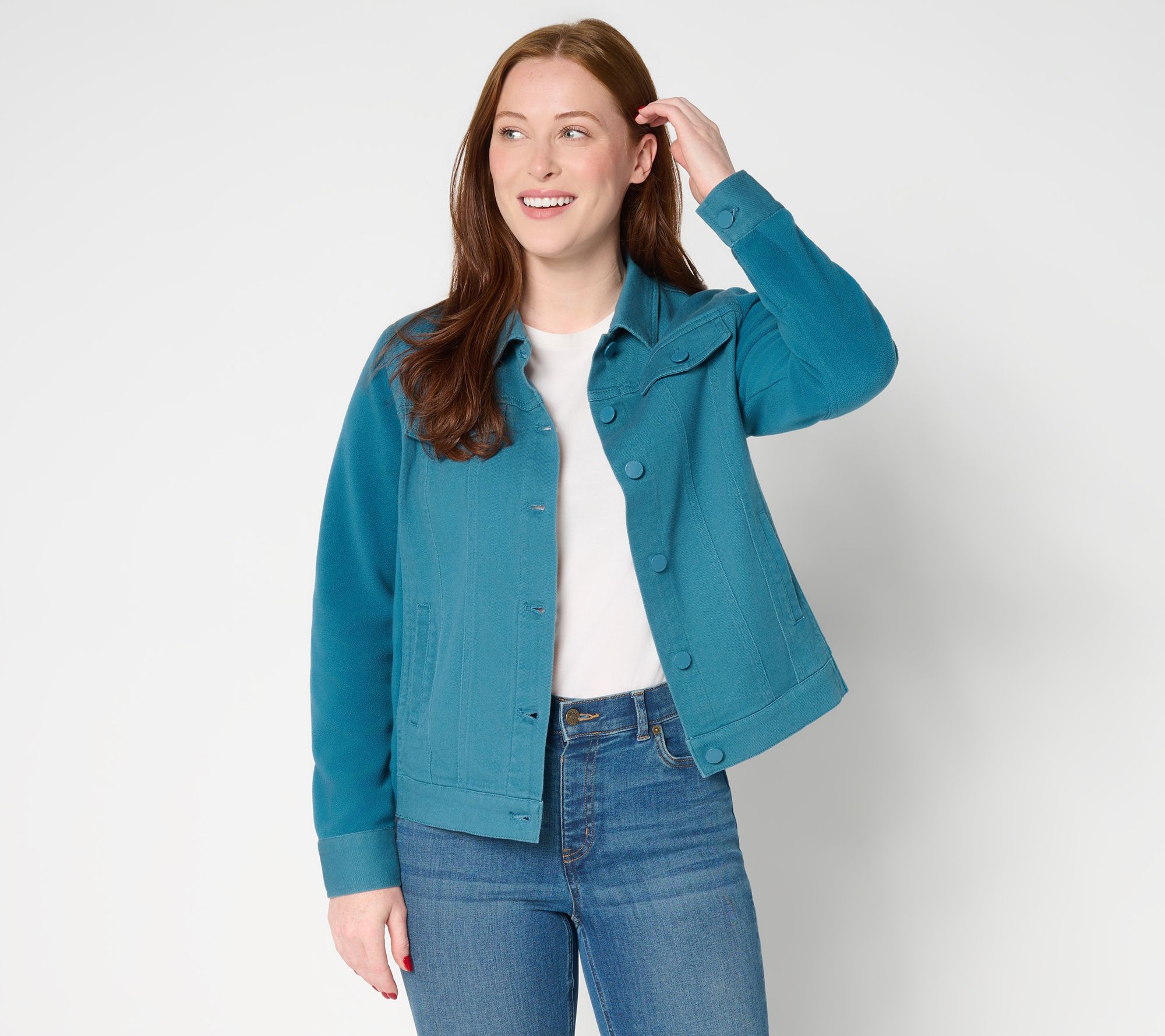 "As Is" Belle by Kim Gravel Twill & Fleece Jacket