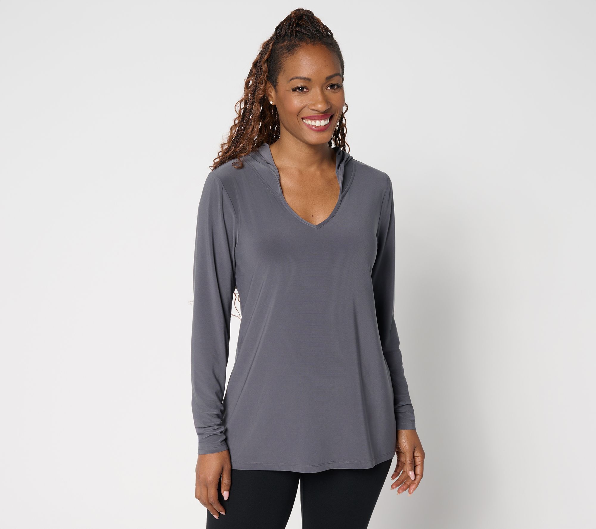 "As Is" Attitudes by Renee La Roma Jersey Hooded Top