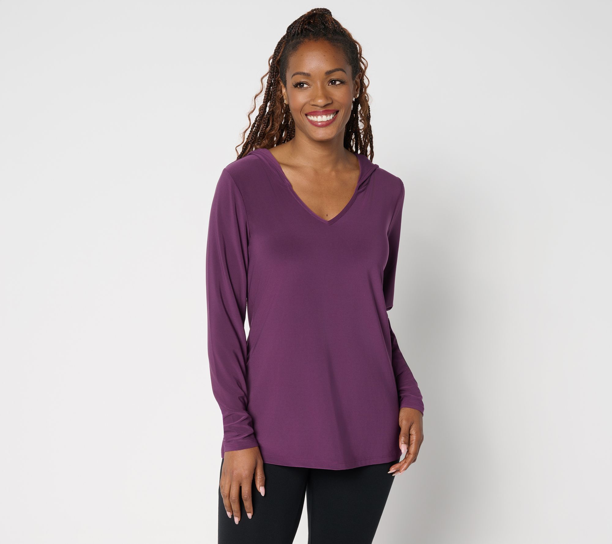 "As Is" Attitudes by Renee La Roma Jersey Hooded Top