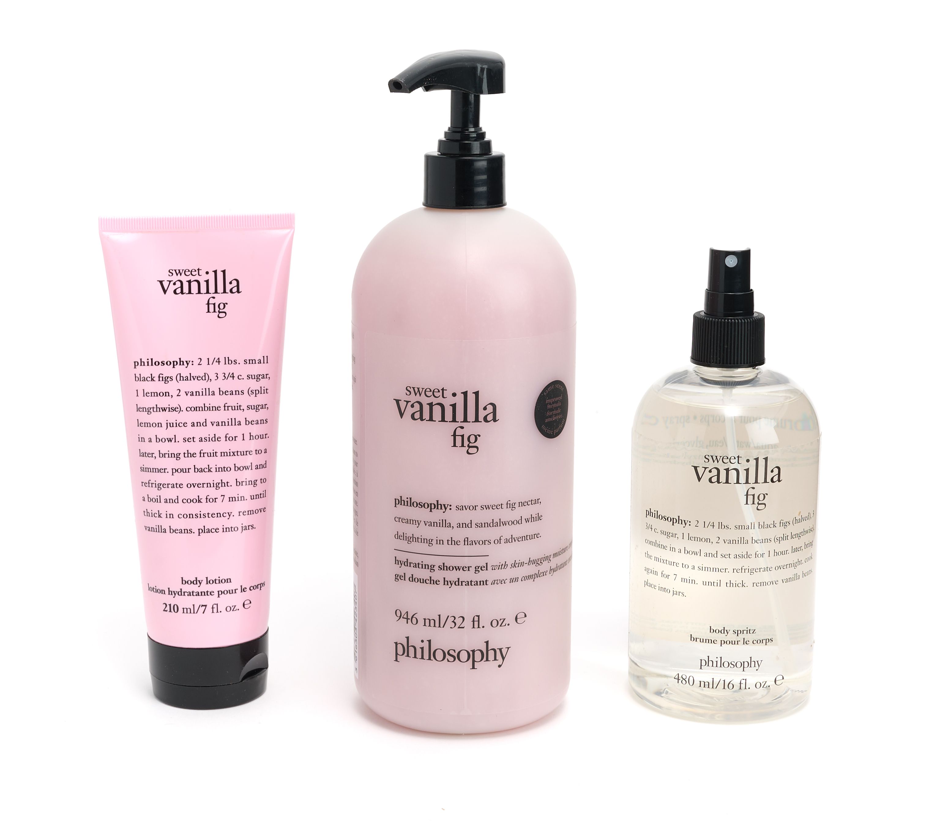 philosophy head-to-toe creamy & bright body layering 3pc collection