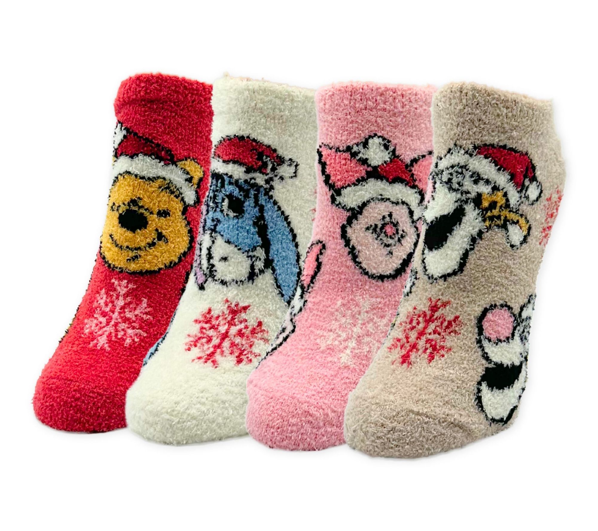Ladies' Set of 4 Cozy Christmas Character GiftBoxed Socks