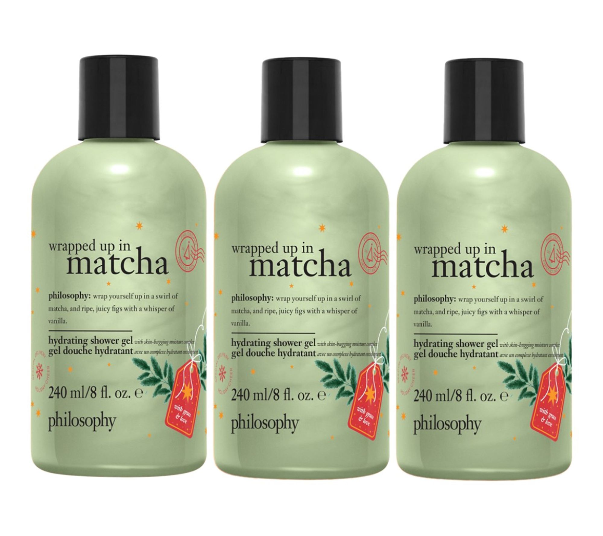 philosophy 8 oz. limited edition holiday shower  gel trio