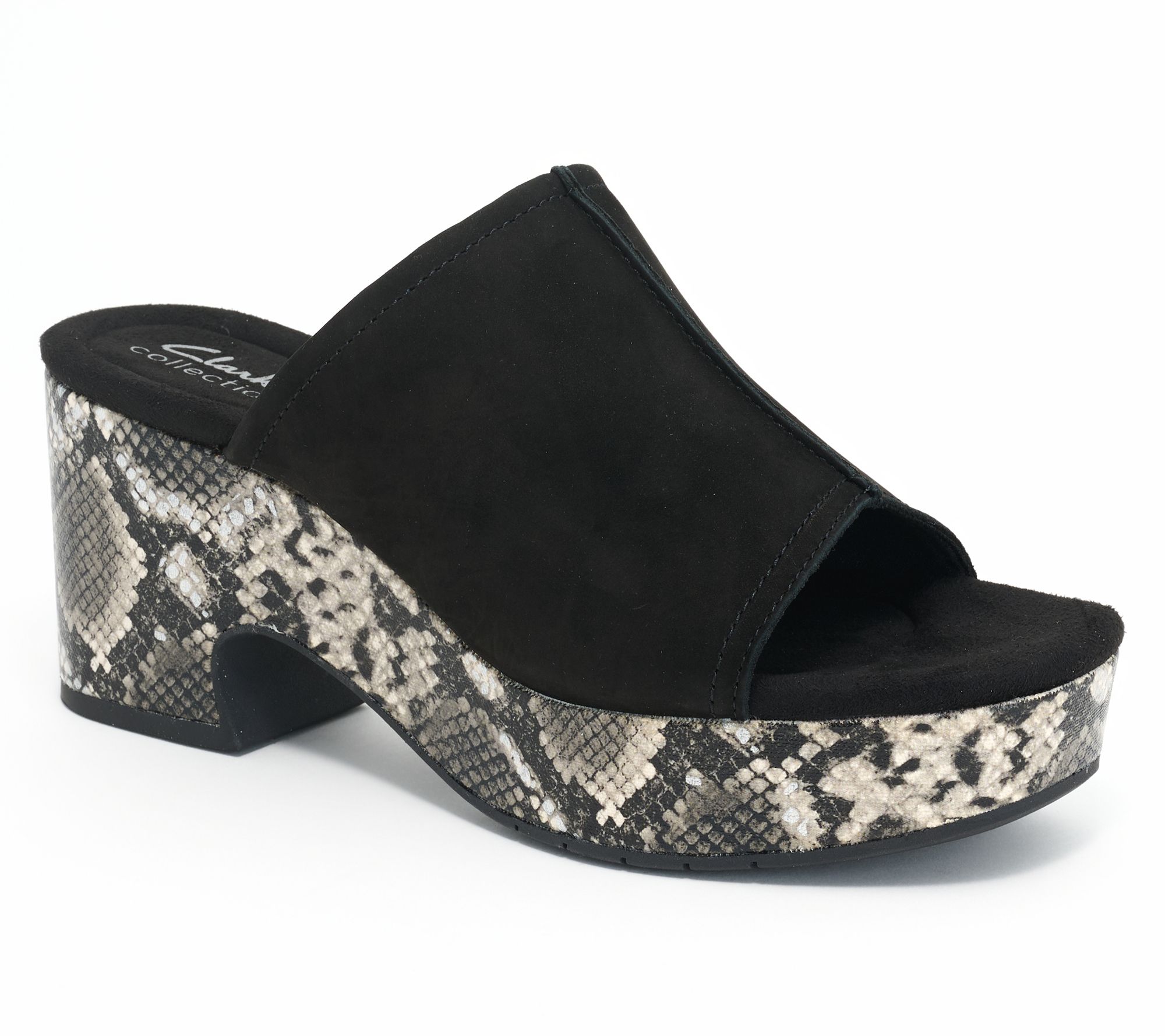 Clarks Collection Leather Wedge Sandals -Nerisa Vine