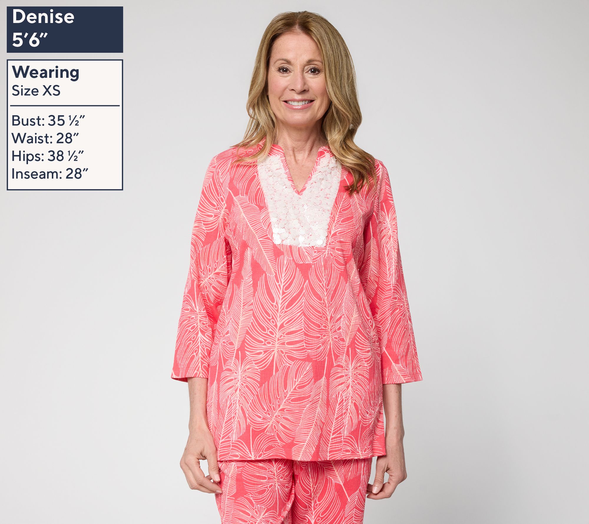 Belle by Kim Gravel Packabelle Slay the Vacay Split V Tunic | QVC
