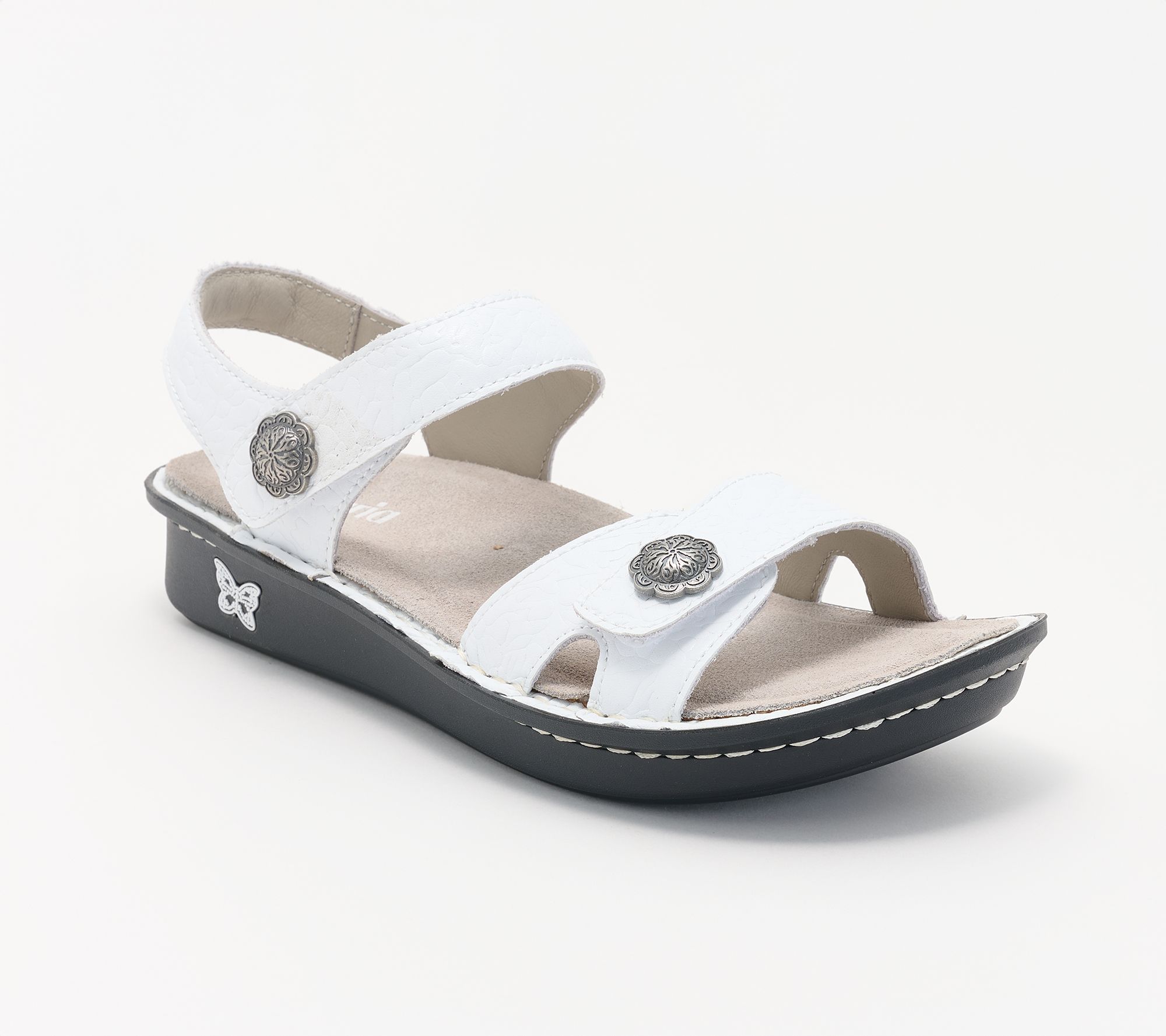 Alegria Adjustable Leather Sandals - Vienna