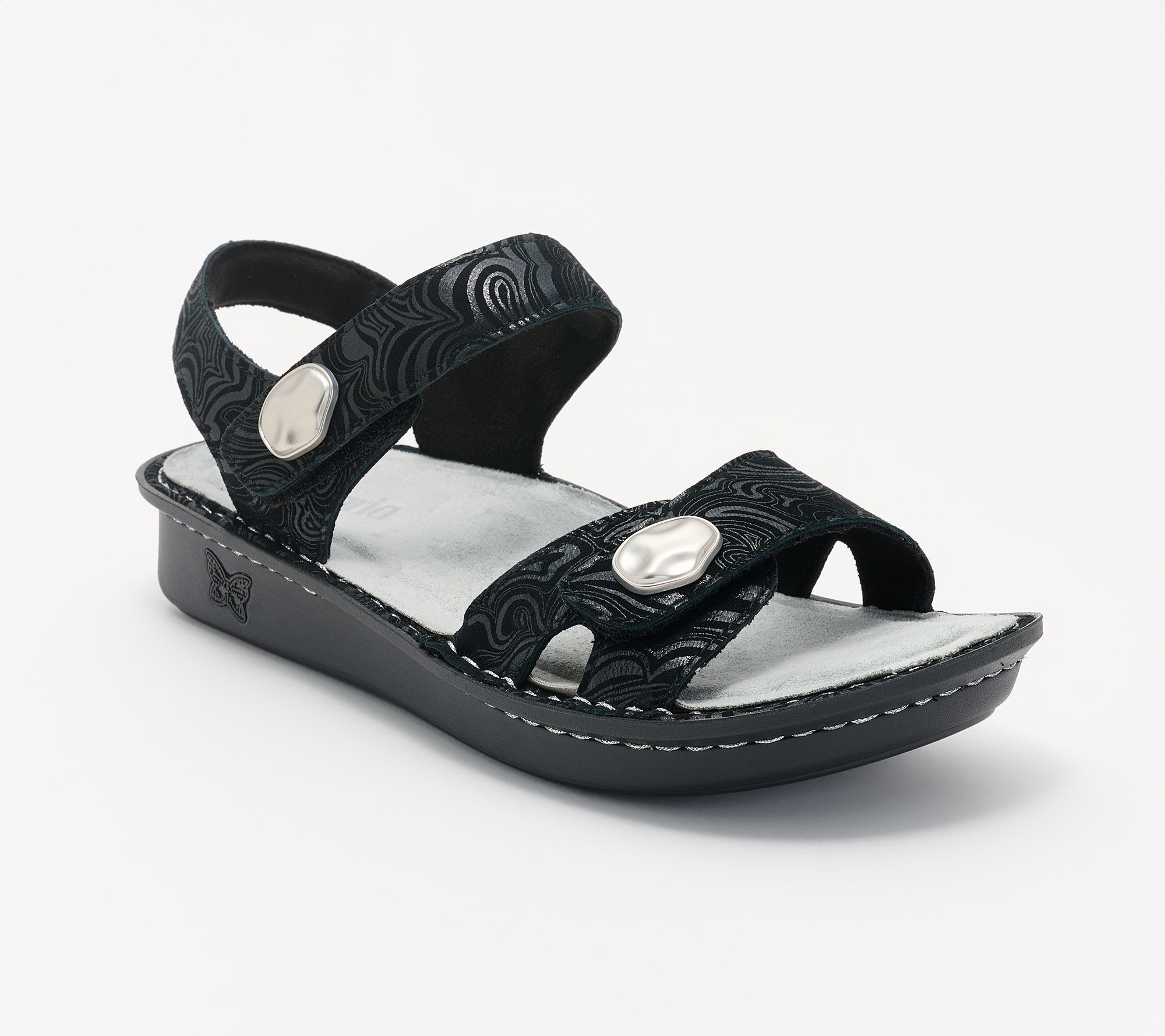 Alegria Adjustable Leather Sandals - Vienna
