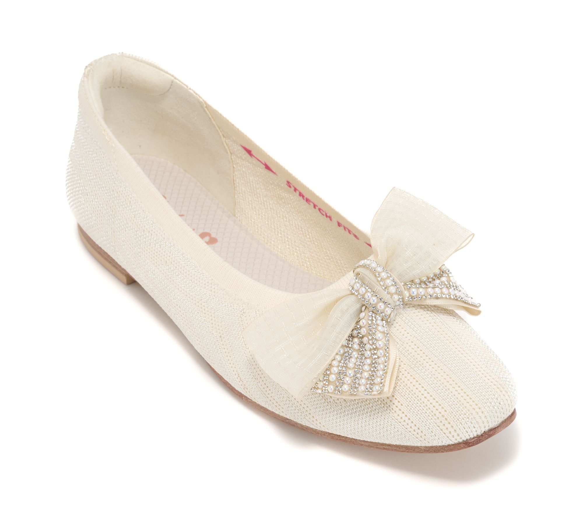 "As Is" Skechers Cleo Snip Recycled Vegan Textured Knit Flats