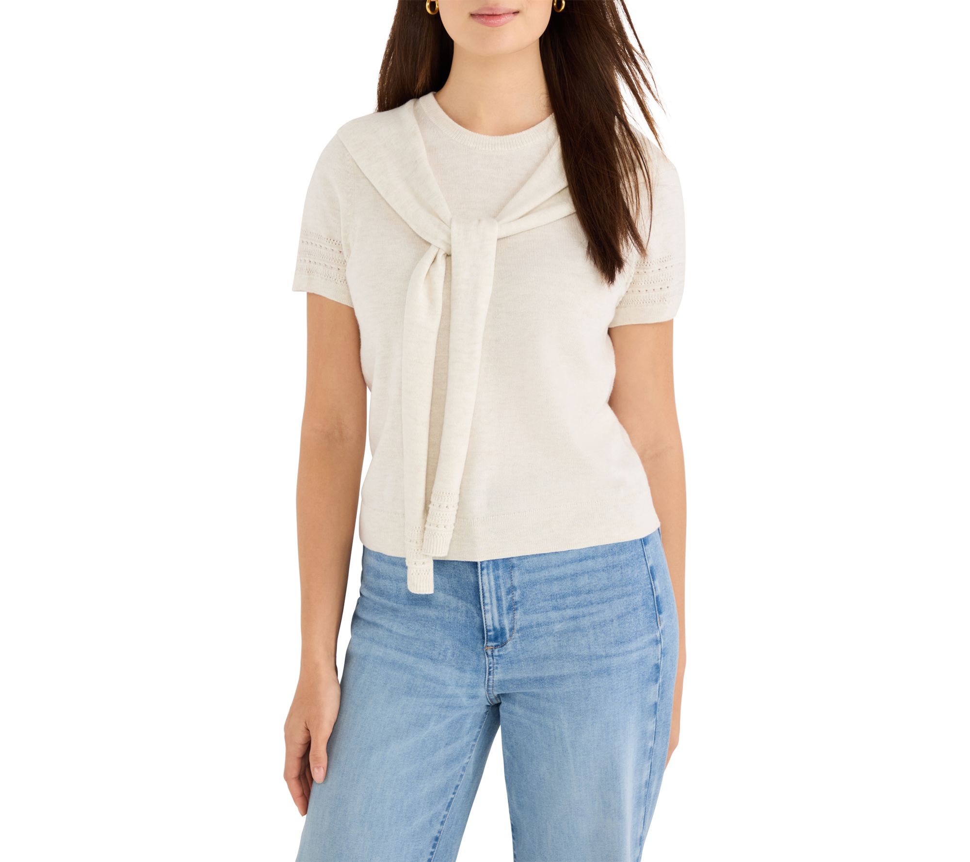 NIC+ZOE Piazza Over The Shoulder Sweater