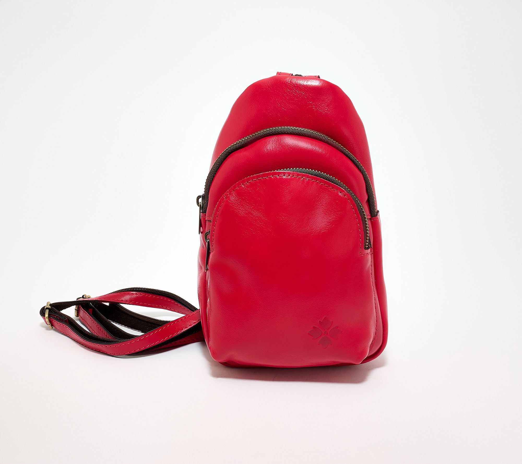 "As Is" Patricia Nash Annalie Leather Convertible Sling Backpack