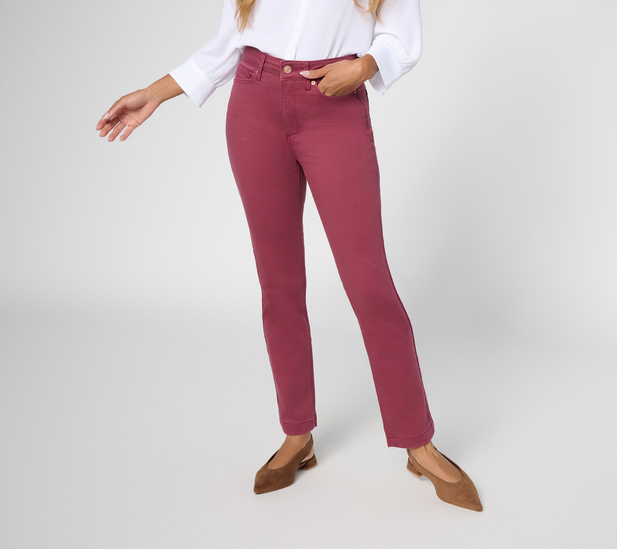 NYDJ Petite Sure Stretch High Rise Sheri Slim Jean