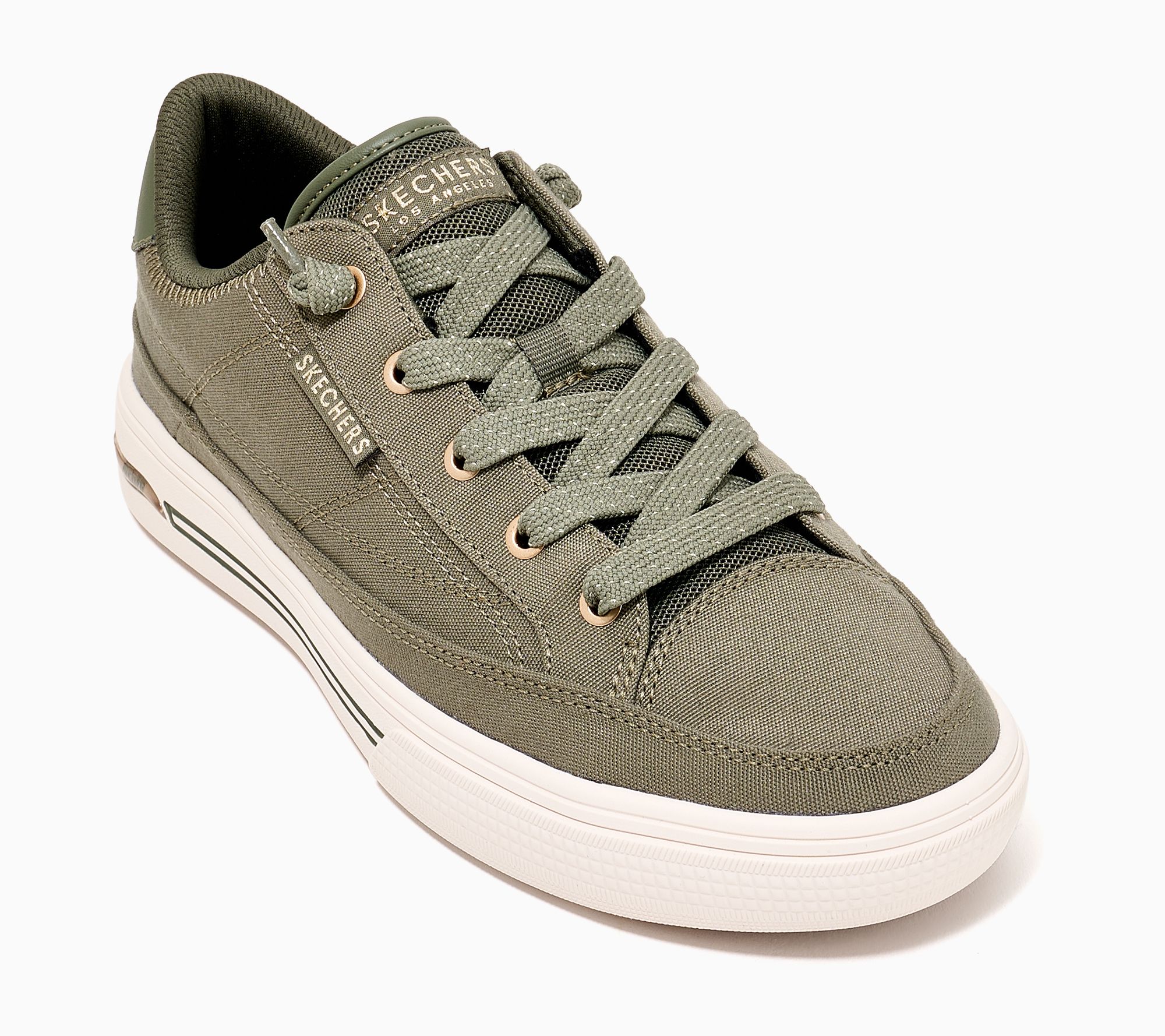 "As Is" Skechers Arch Fit Arcade Washable Canvas Slip-On Casual