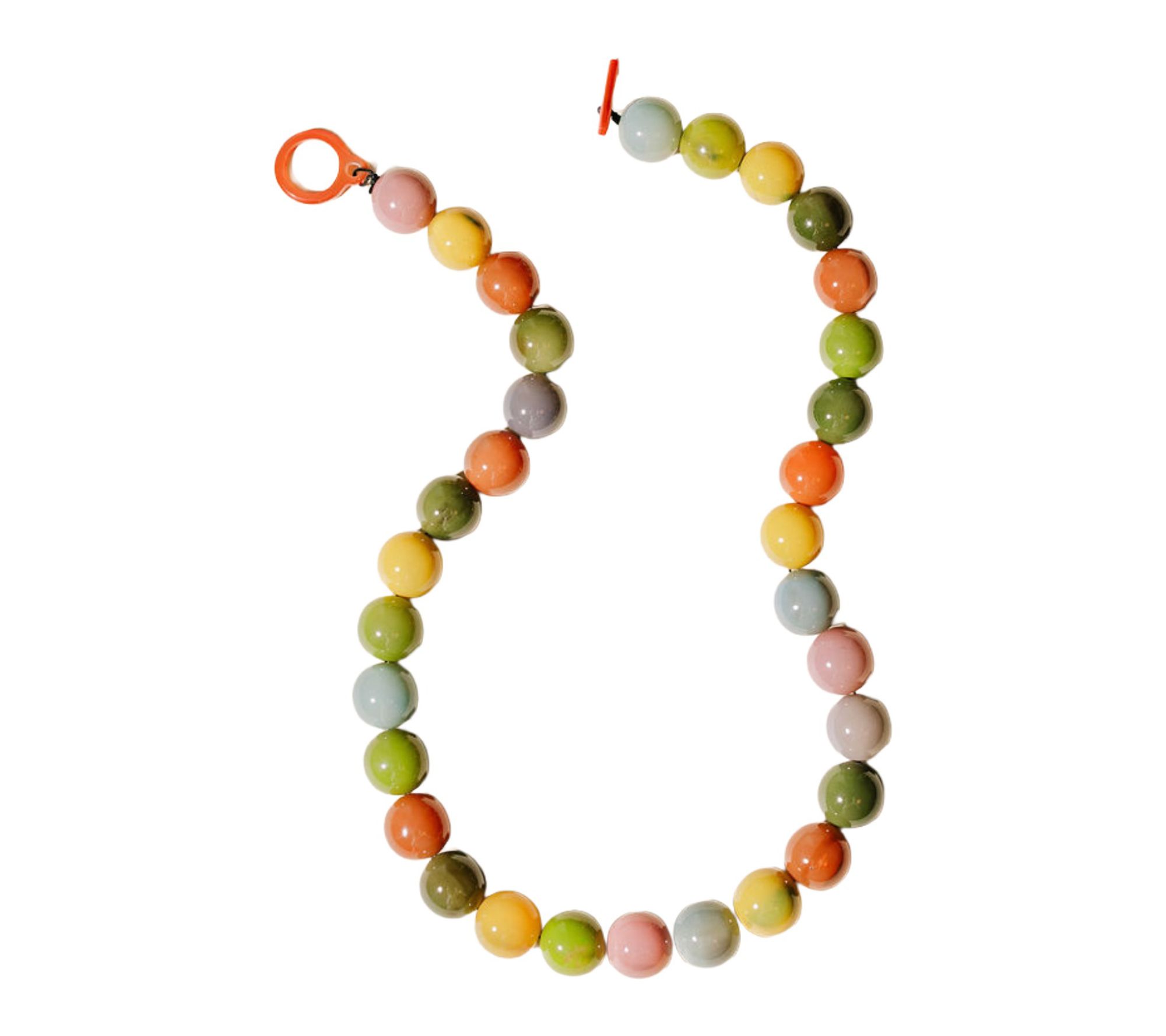 Sunshine Tienda Buffalo Horn Gumball Bead Necklace