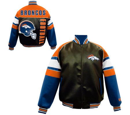 G-III Carl Banks Denver Broncos Leather Jacket