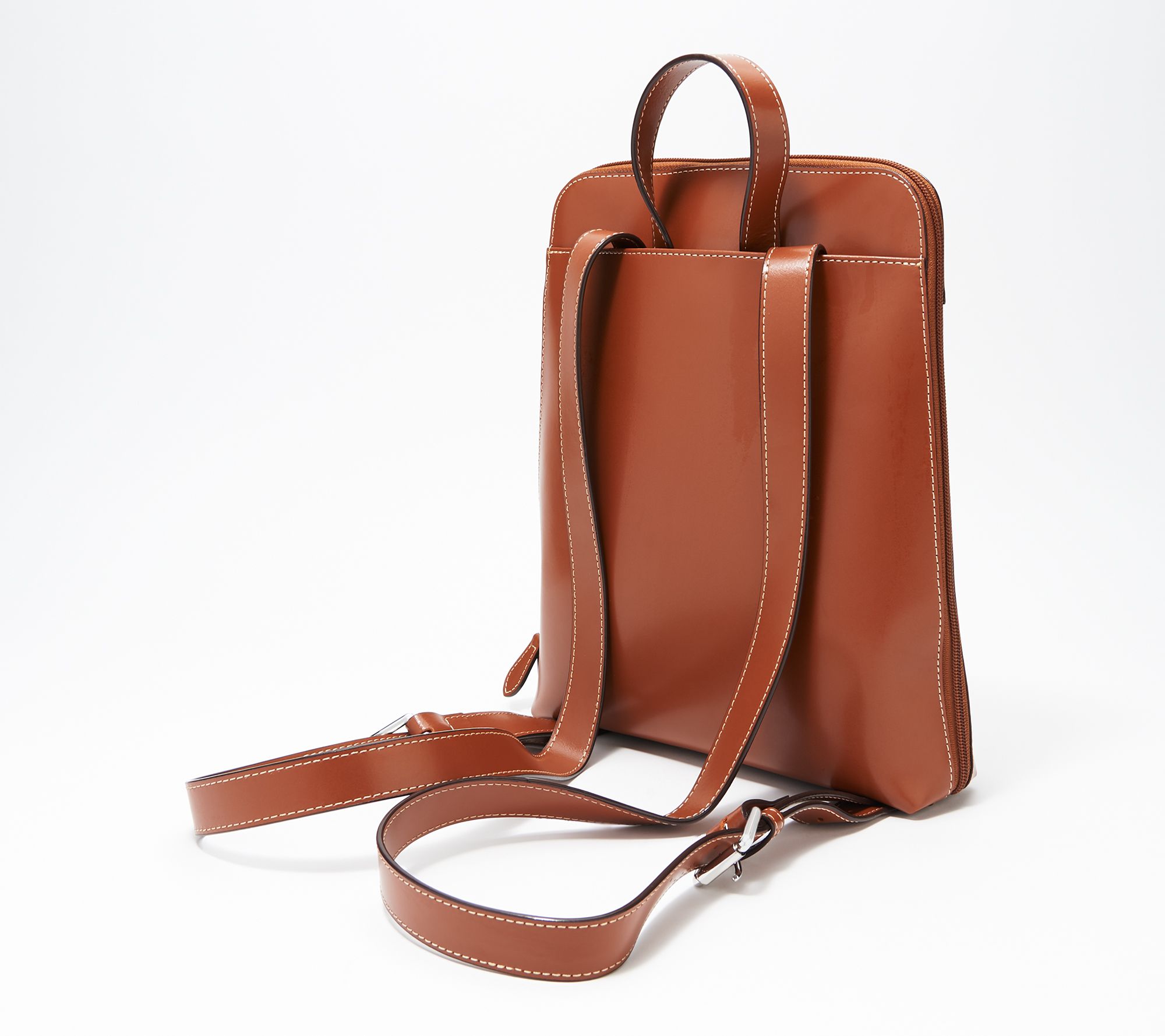LODIS Leather Backpack - Ryder - QVC.com