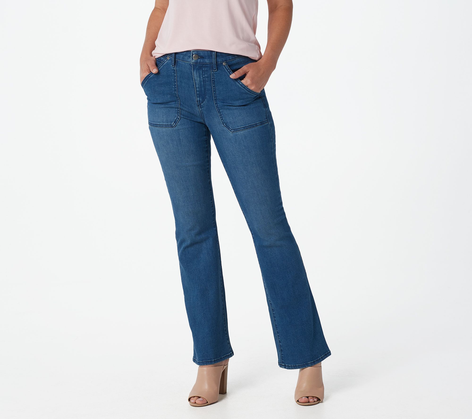 Stella Medium Denim Patch Pocket Jeans: Unique & Stylish | JO+CO 29