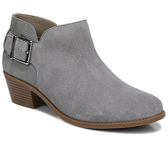 Vionic Suede Ankle Boots with Buckles - Ama