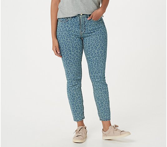 Jen7 by 7 for All Mankind Ankle Skinny - Sunrise Leopard