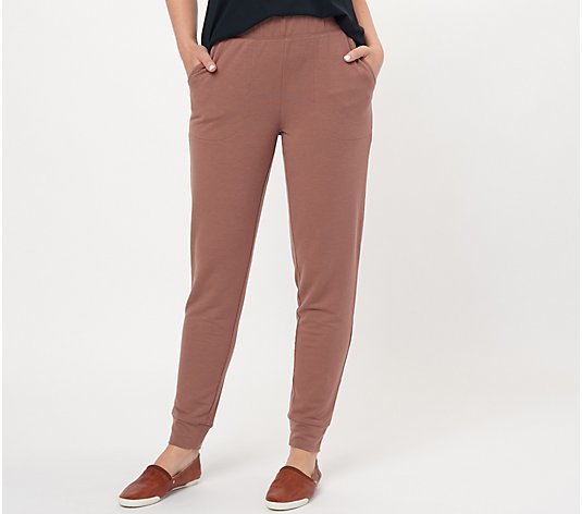 Denim & Co. Comfort Zone Regular Soft Blend French Terry Joggers