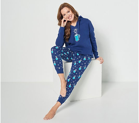 Life is Good Hoodie and Jogger Sleep Set by Berkshire
