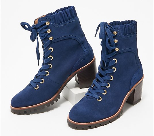 "As Is" Jack Rogers Water-Resistant Leather Hiker Boots- Harper