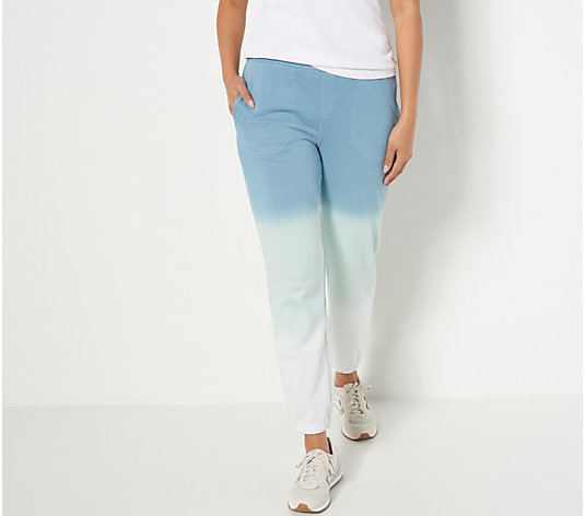Susan Graver Weekend Regular Dip-Dyed French Terry Joggers