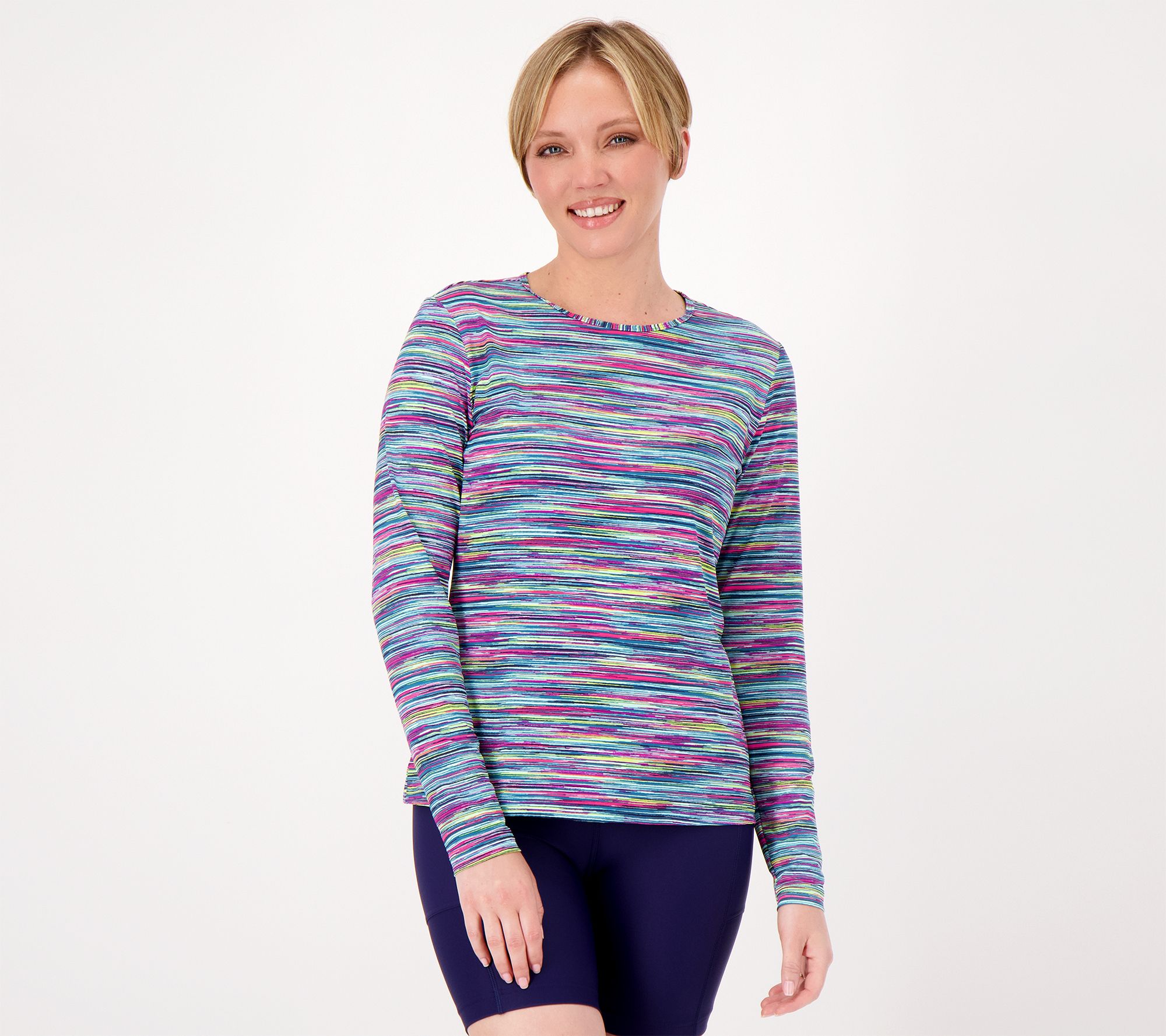 Lands' End Crew-Neck Long-Sleeve UPF 50 Rash Guard 