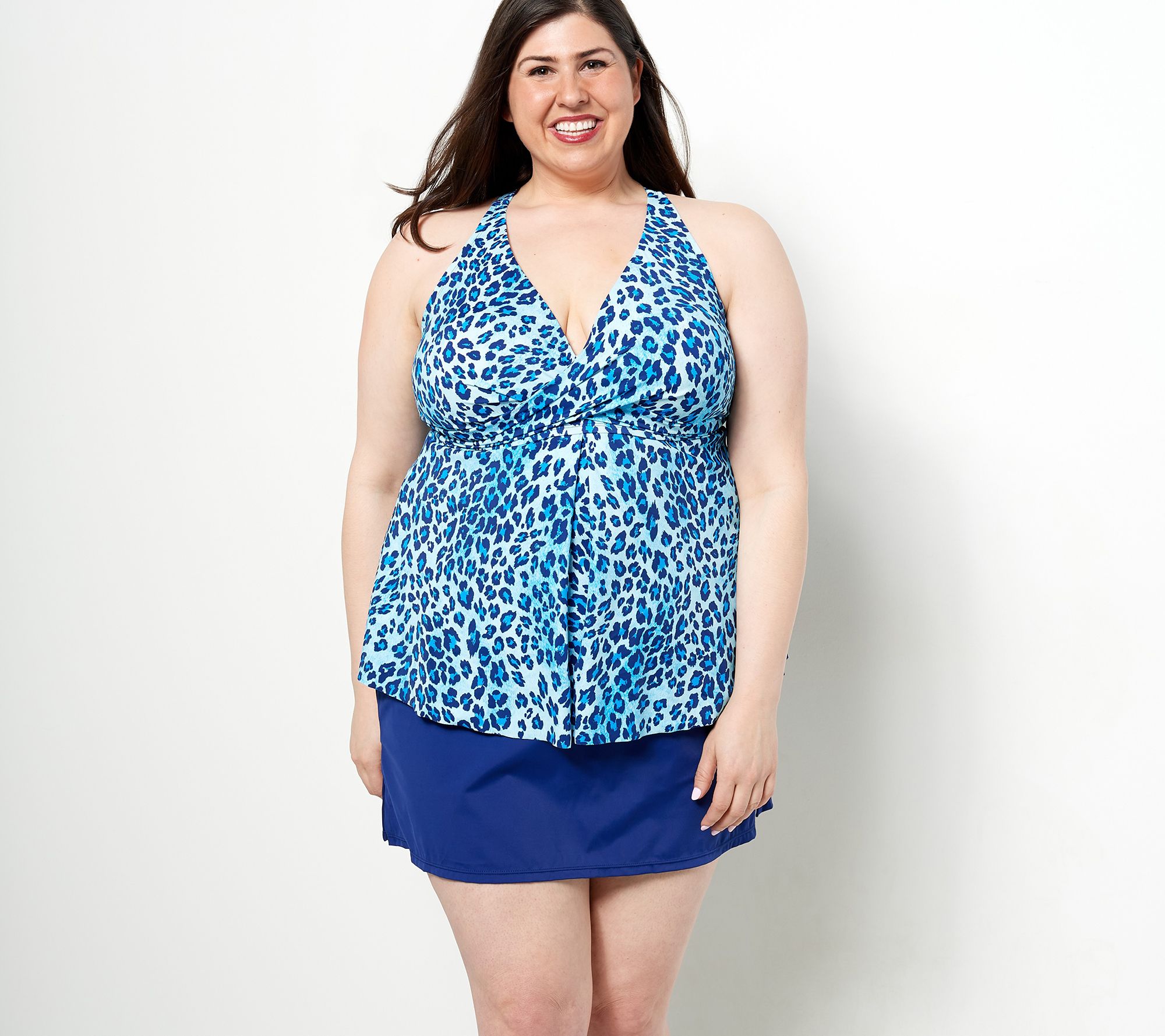 Kim Gravel x Swimsuits For All Twist Fly-Away Top & Skirt Set
