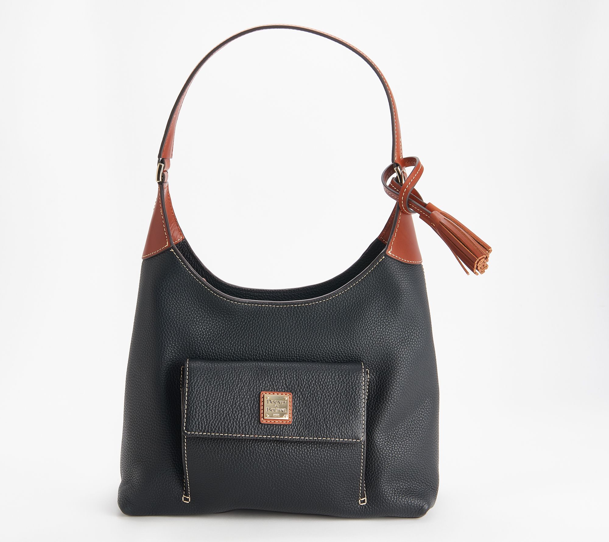 Dooney & Bourke Pebble Leather Kendall Drawstring Bag on QVC
