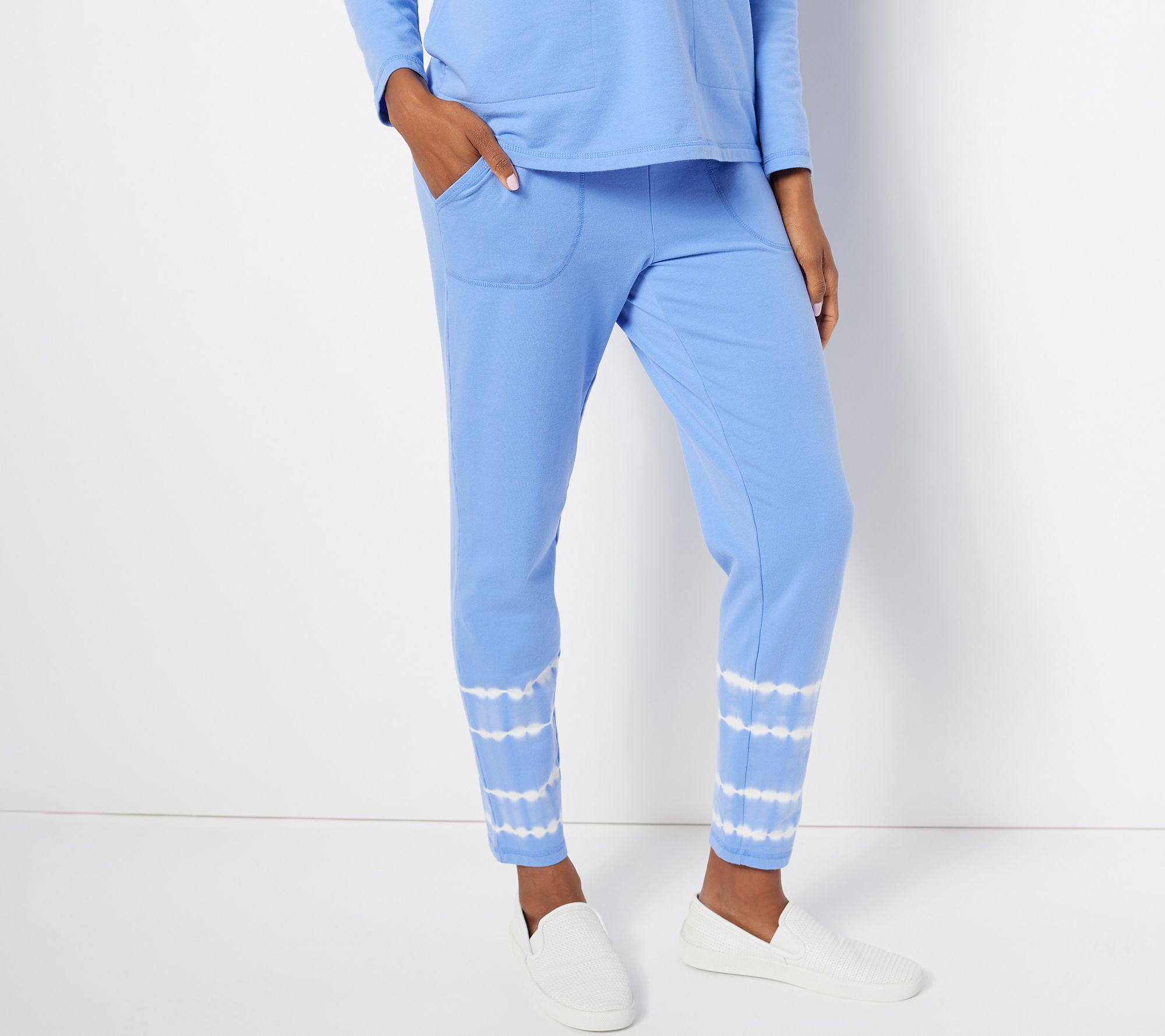 Isaac Mizrahi Live! Soho Tall Printed Tiedye Slim Ankle Pant