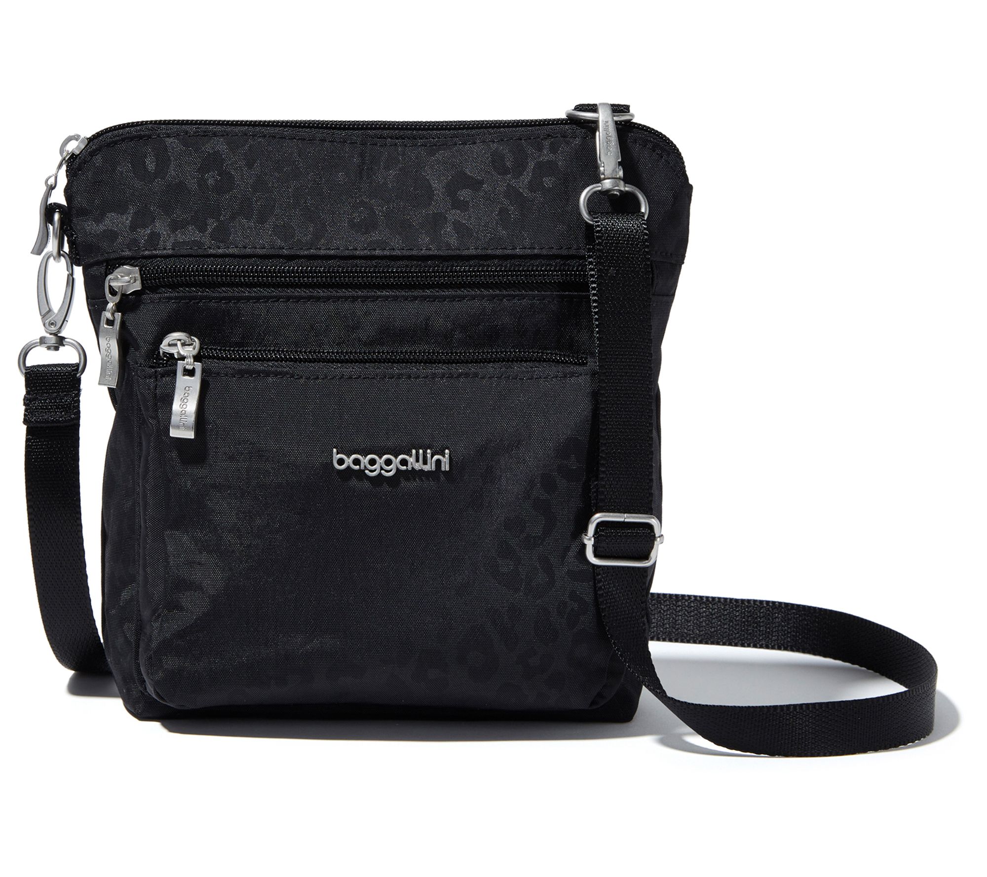  Baggallini Modern Pocket Half Moon Bag Black One Size