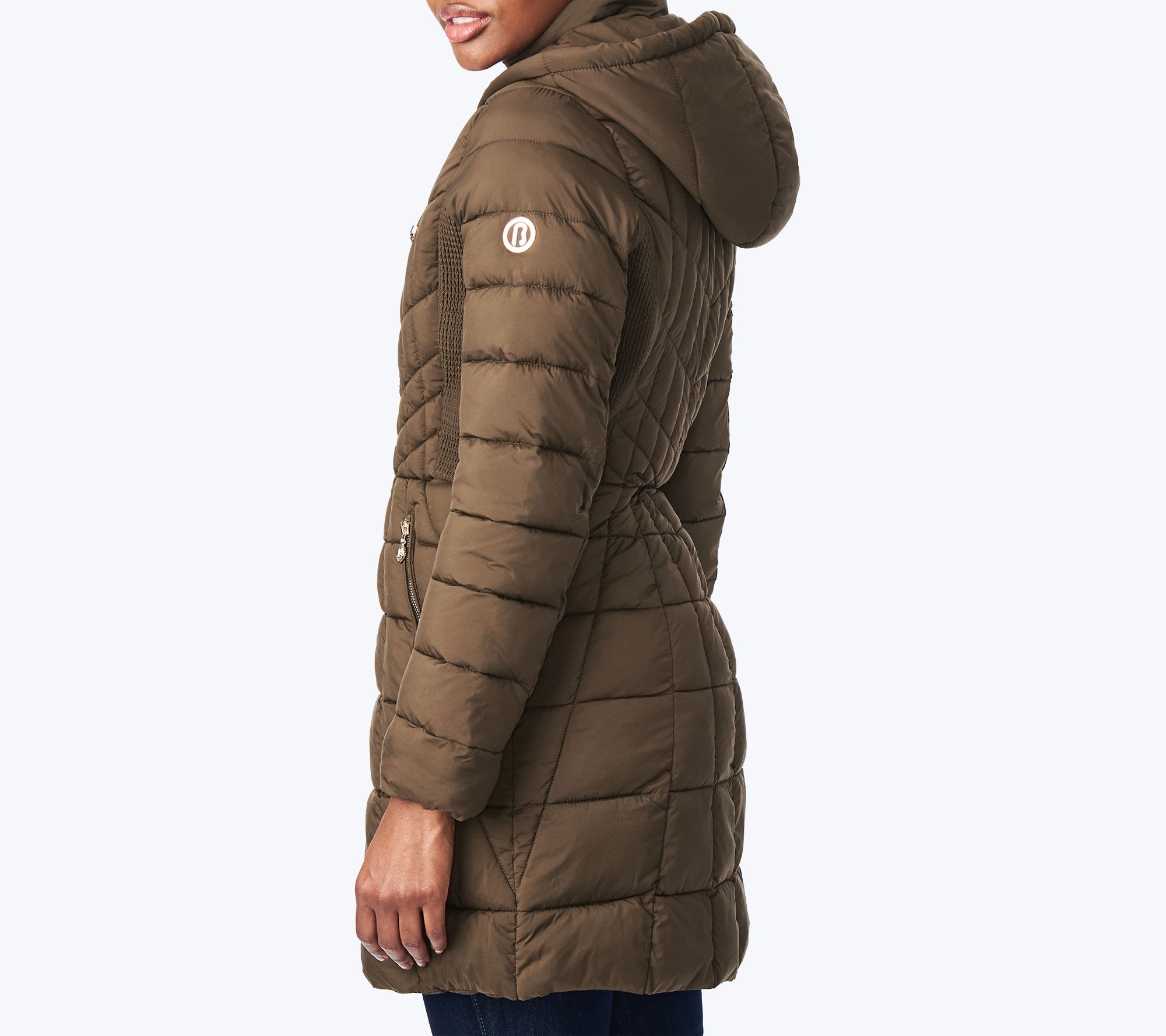 Bernardo EcoPlume Packable Hooded Walker with Bib