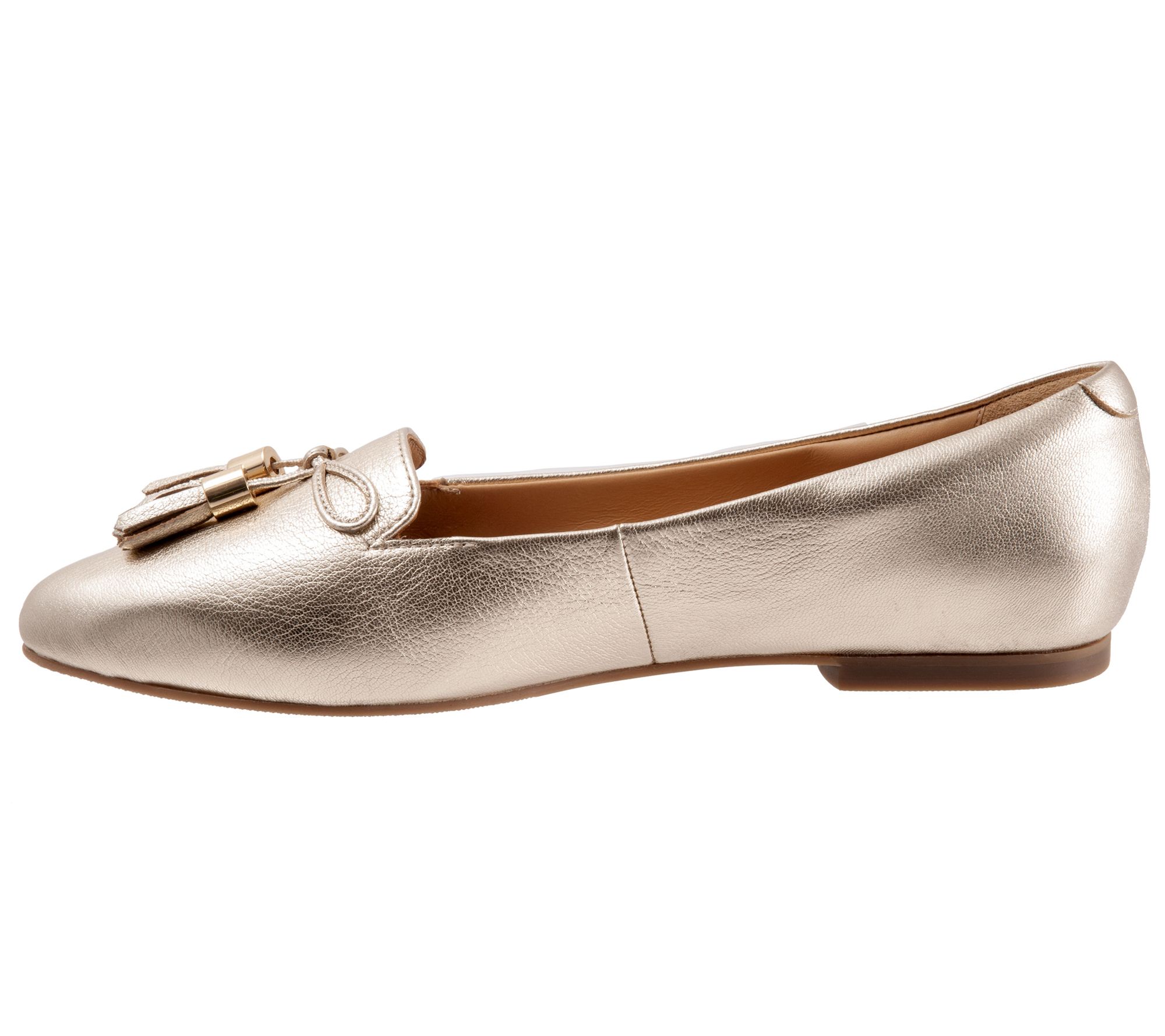 Trotters Pointy Toe Leather Loafers - Hope - QVC.com