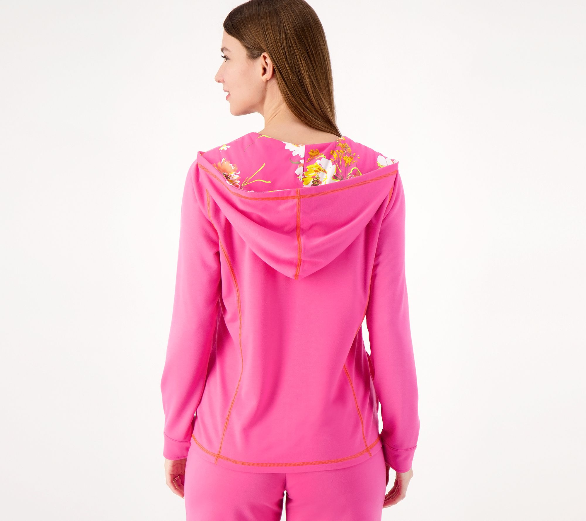 Victoria's Secret Pink Relaxed Fit Fleece Zip Up Perfect Hoodie Color  Orange Size X-Large New at  Women's Clothing store