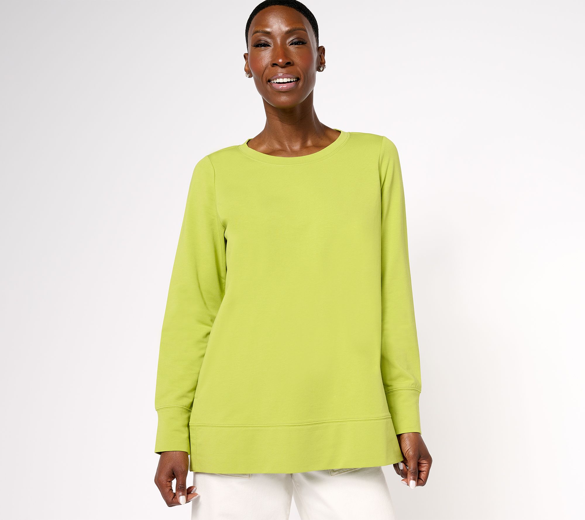 Belle by Kim Gravel French Terry Long Sleeve Sweatshirt