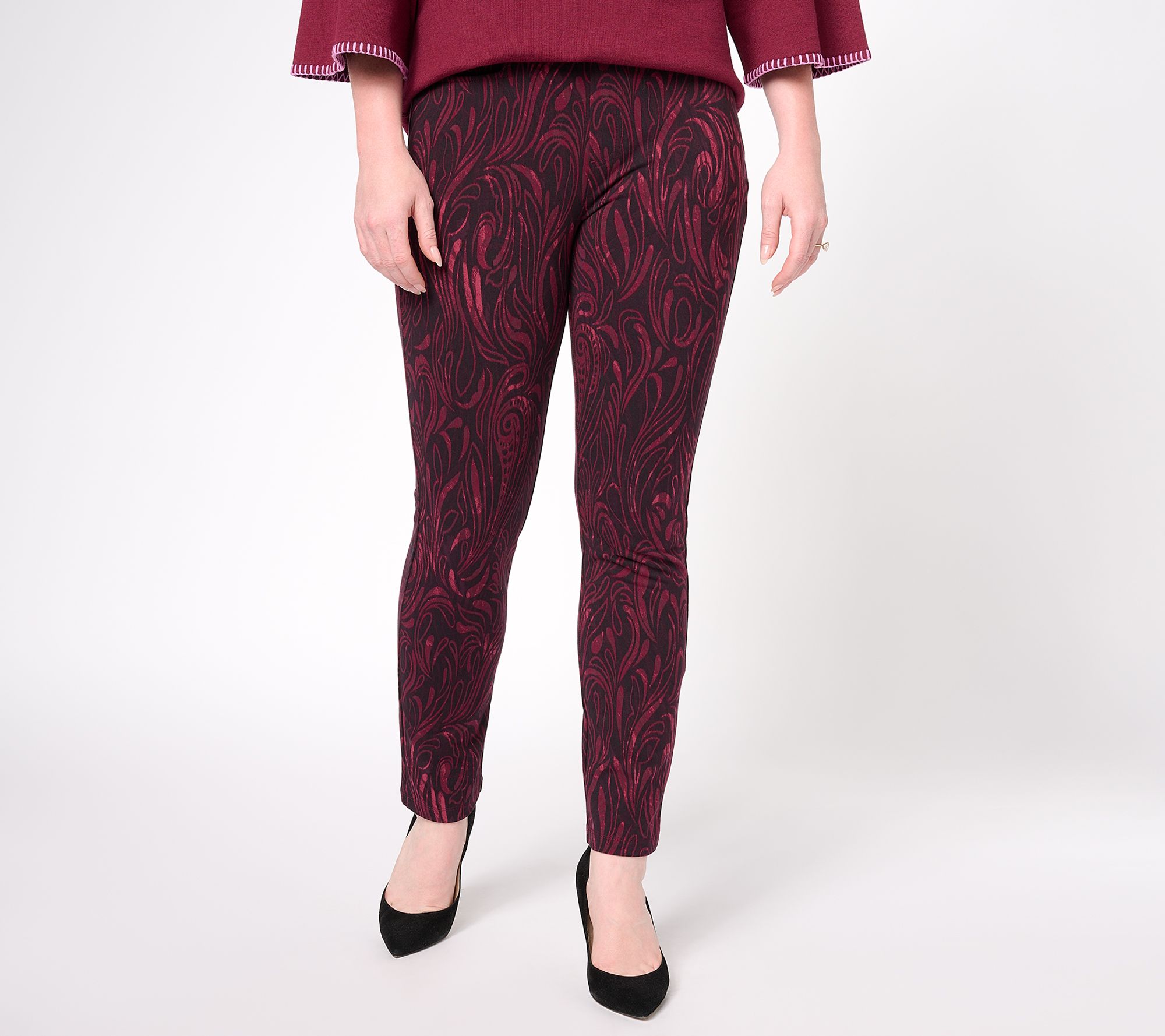 "As Is" Susan Graver Weekend Petite Premium Stretch Ava Ankle Pants