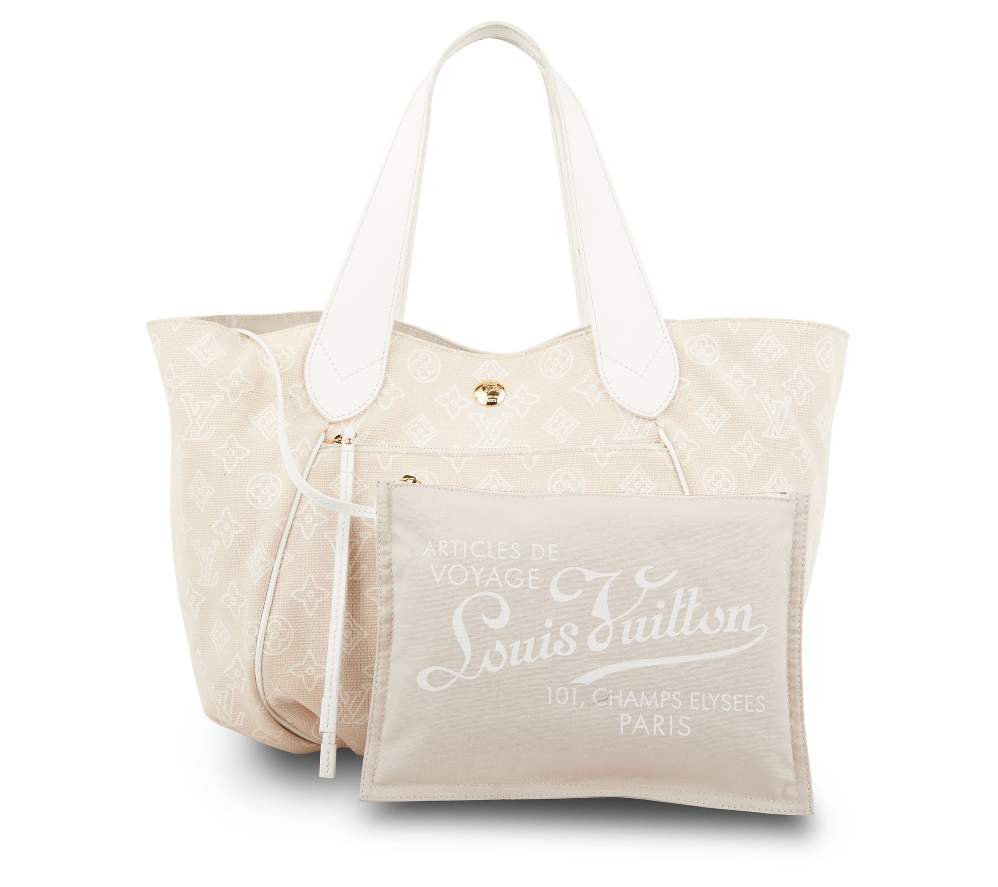 Louis Vuitton - Authenticated Handbag - Cotton Beige for Women, Very Good Condition