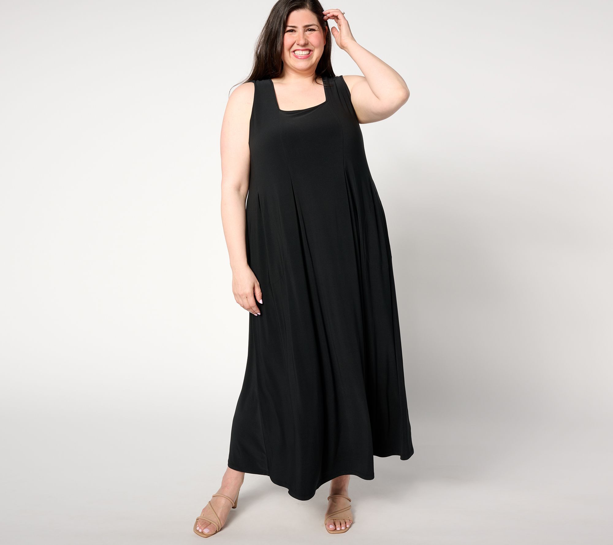 Attitudes by Renee Petite Como Jersey Pleatastic Waist Dress