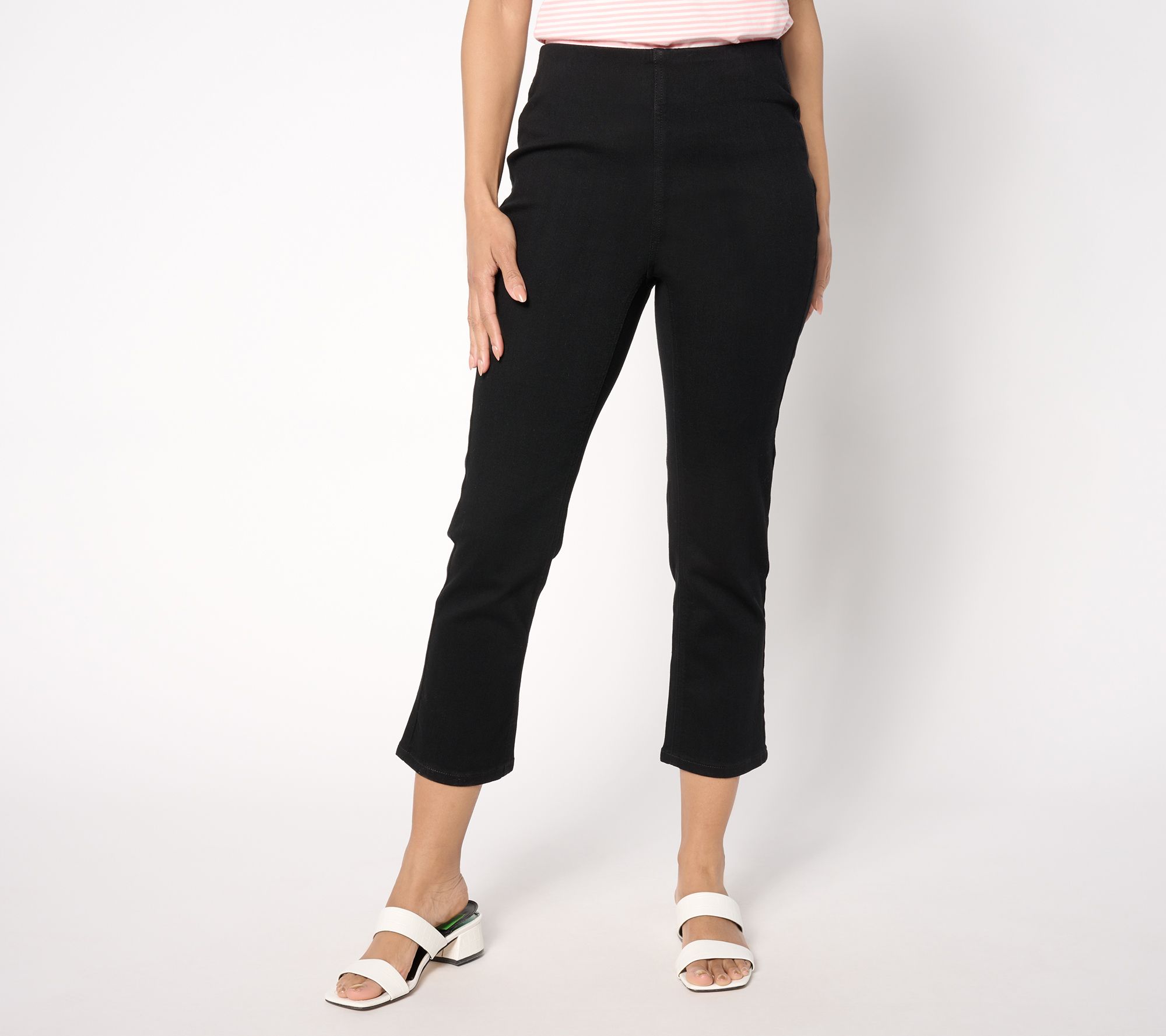 Denim & Co. Signature Petite Perfect Flex Cropped Jeans