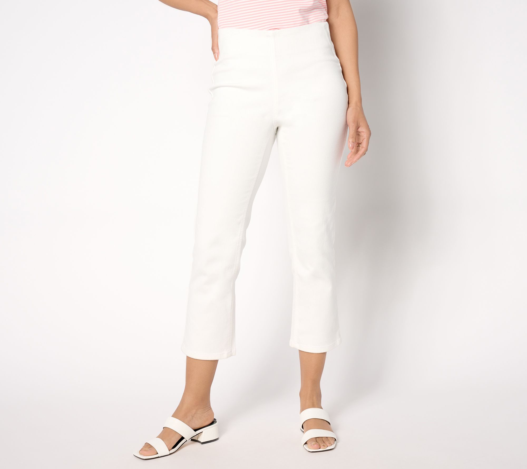 Denim & Co. Signature Petite Perfect Flex Cropped Jeans