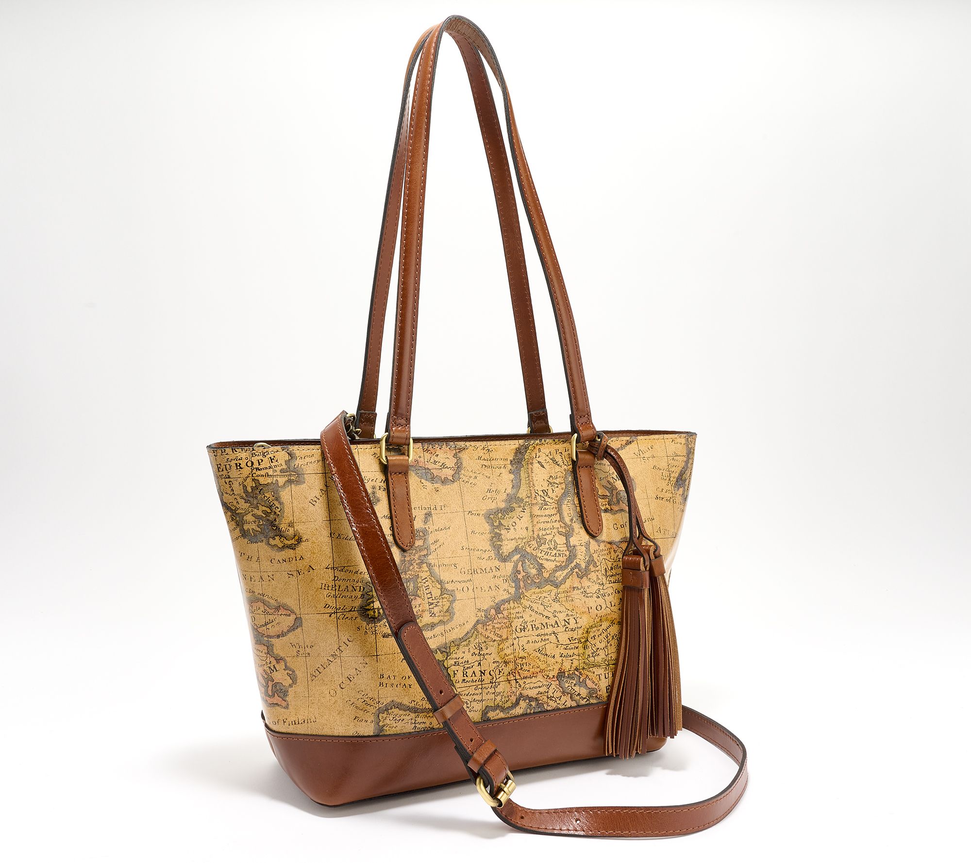 "As Is" Patricia Nash Leather Milana Tote with Crossbody Strap