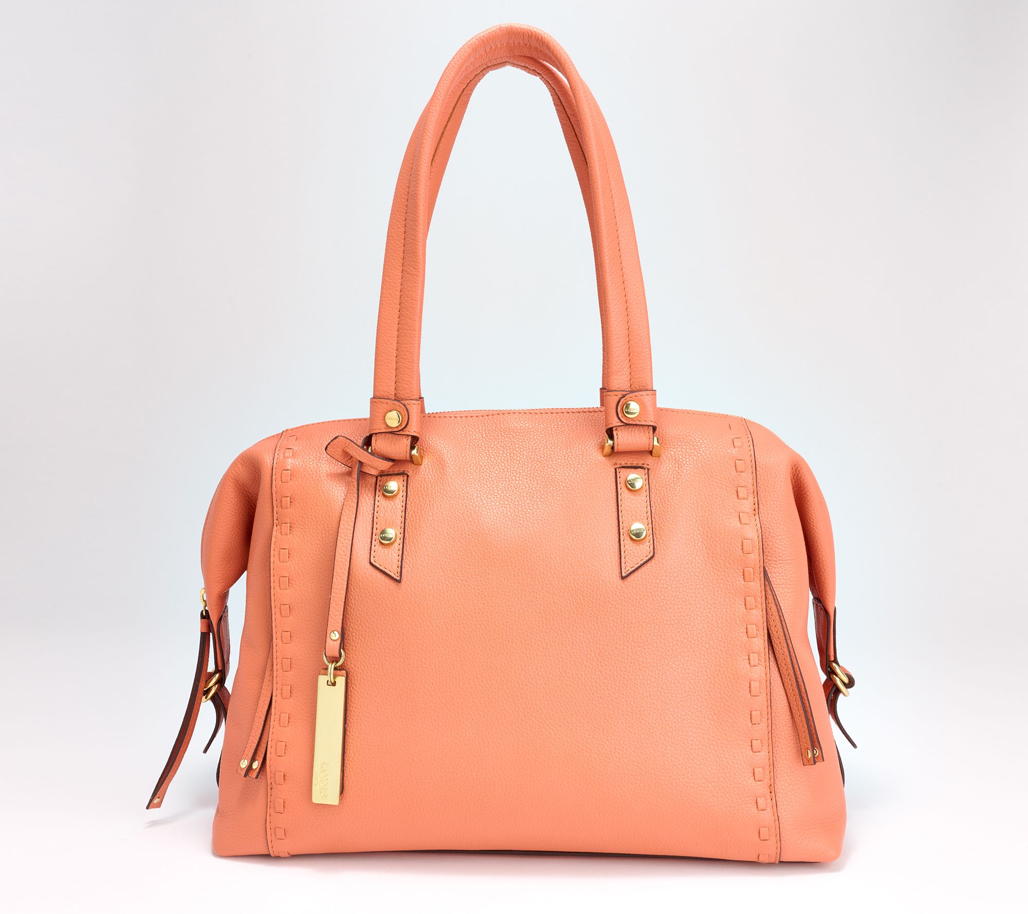 As Is LODIS Texas Leather San Tropez Satchel