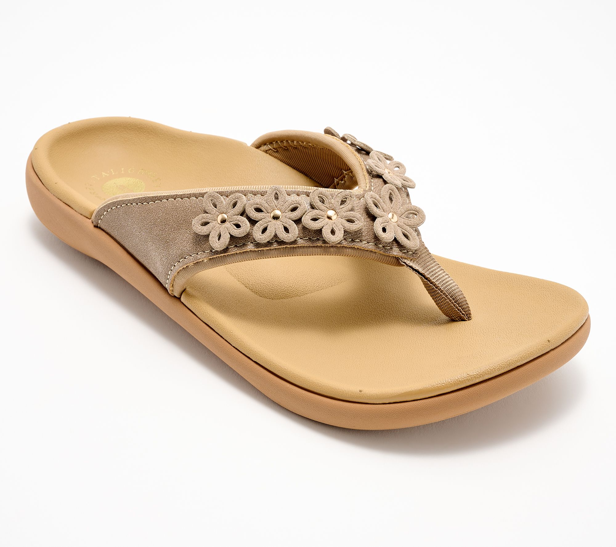 Revitalign Orthotic Floral Thong Sandals - Yumi Hamptons