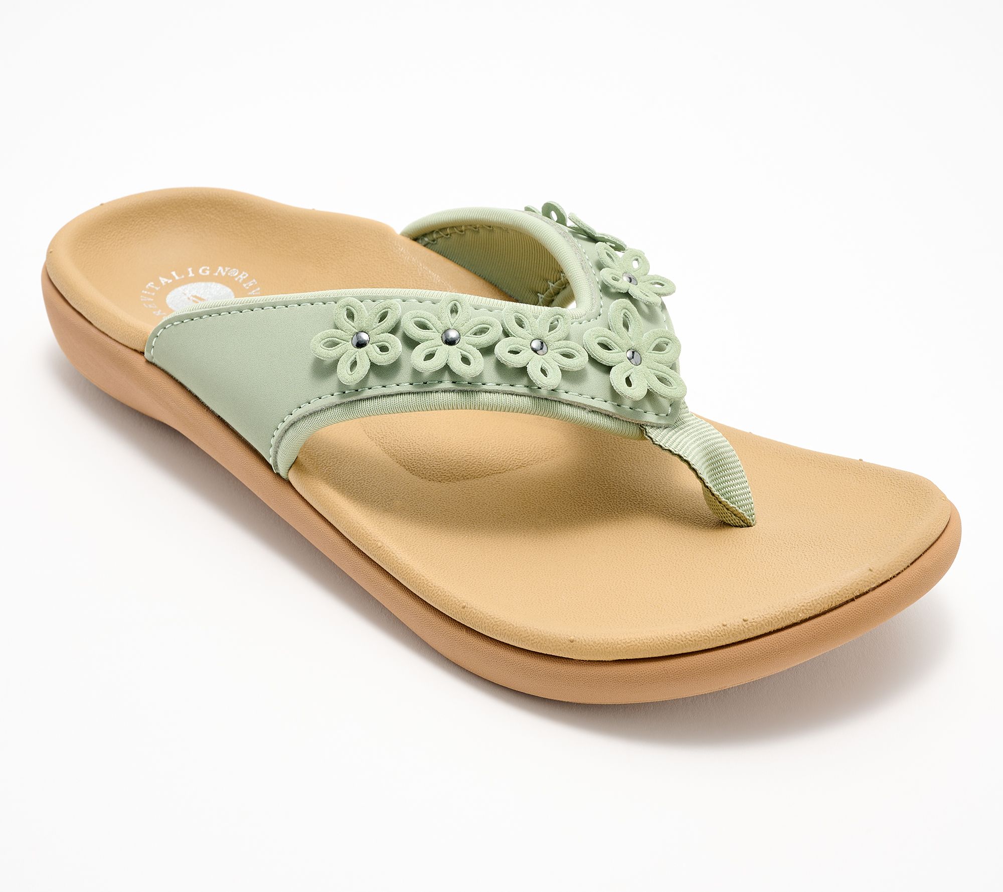 Revitalign Orthotic Floral Thong Sandals - Yumi Hamptons