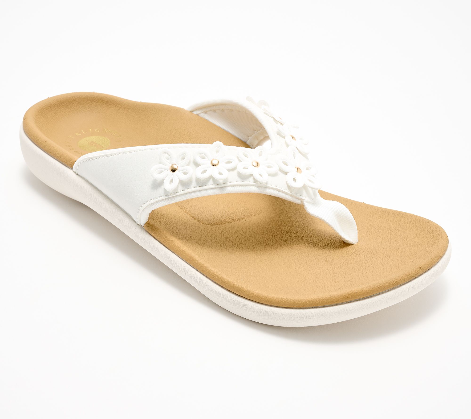 Revitalign Orthotic Floral Thong Sandals - Yumi Hamptons
