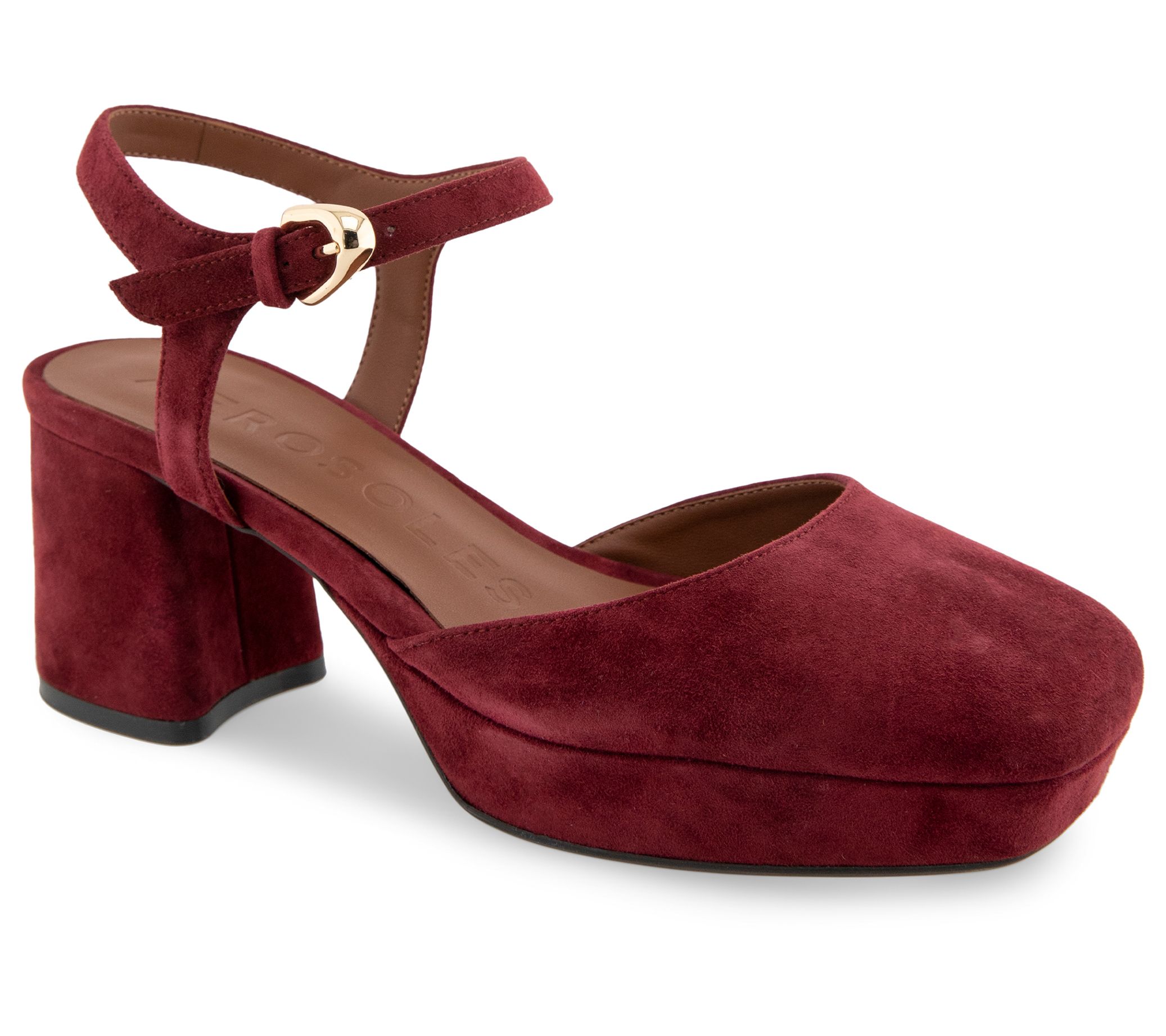 Aerosoles Ankle Strap Chunky Platform Pump - Soir