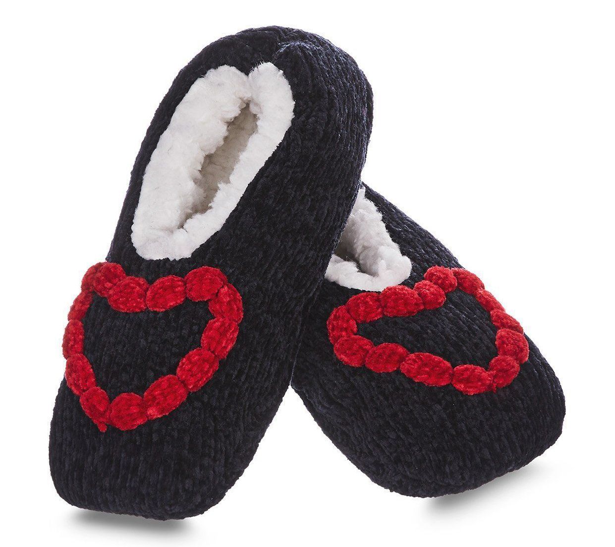 MeMoi Women's Chenille Sherpa-Lined Bow Slippers