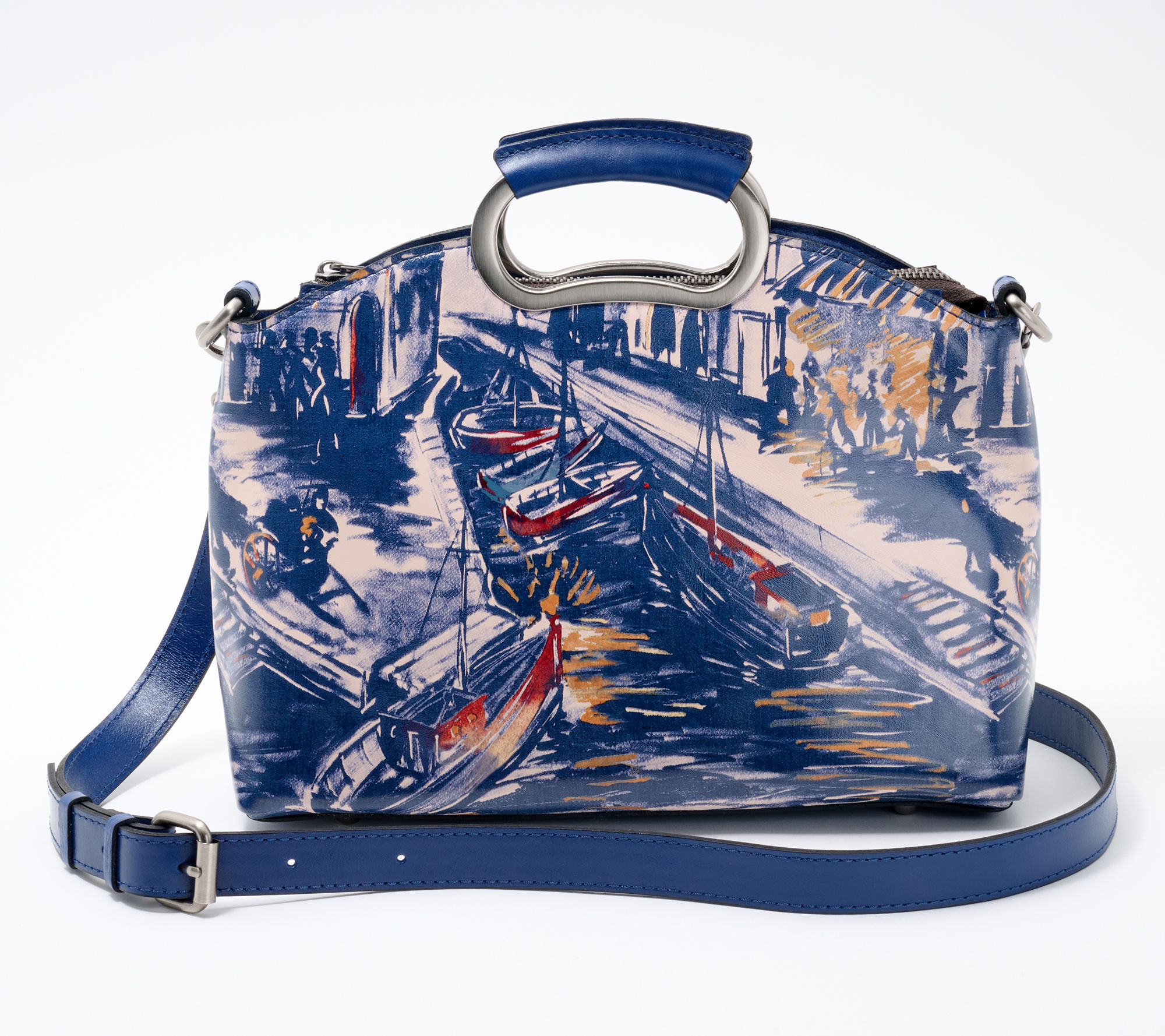 Patricia Nash Leather Top Handle Valetta Satchel