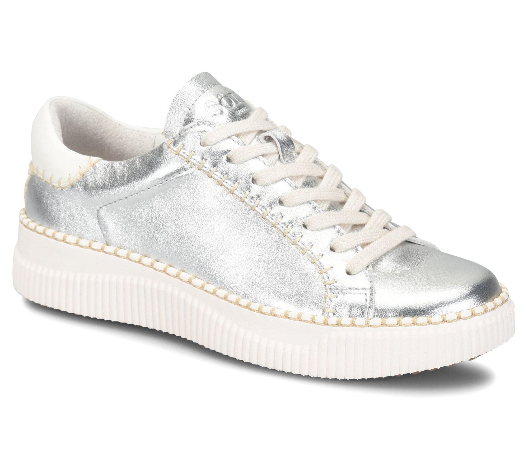 Sofft Blanket Stitch Leather Sneaker - Frazier